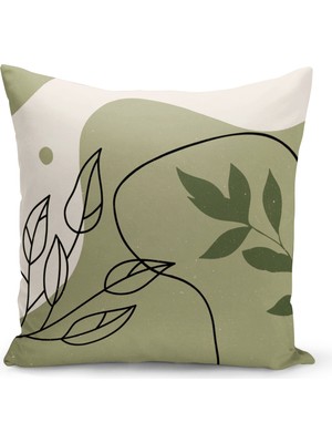 Bertille Home Minimalist  Serisi Çift Tarafı Dijital Baskılı Kırlent Kılıfı (Minimalist Cushion Cover)
