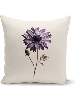 Bertille Home Flower Serisi Çift Tarafı Dijital Baskılı Kırlent Kılıfı (Cushion Cover)