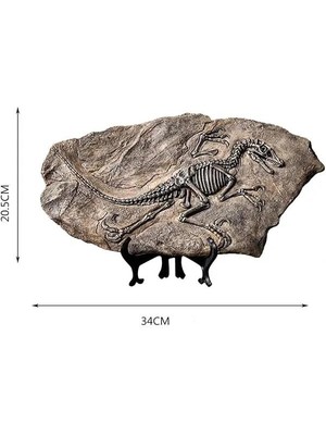 SUME Vintage Dinozor Fosil Reçine Heykeli Retro Tarzda Minyatür Kapalı Alan Dekorasyonu ve Koleksiyon Parçası Eşsiz Hediyelik ve Hatıra Objeleri