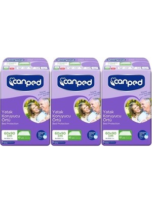 Canped Hasta Yatak Koruyucu Örtü 60*90cm 30 Adet (3pk*10)