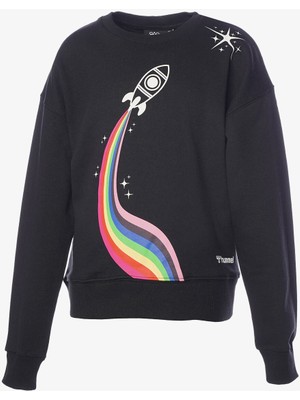 Hummel Hmlastrid Çocuk Siyah Sweatshirt 921896-2001
