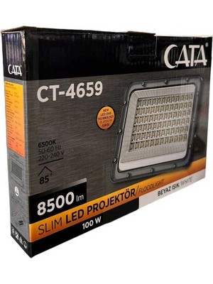 Cata 100W Platinium LED Projektör 6500K (Beyaz) CT-4659