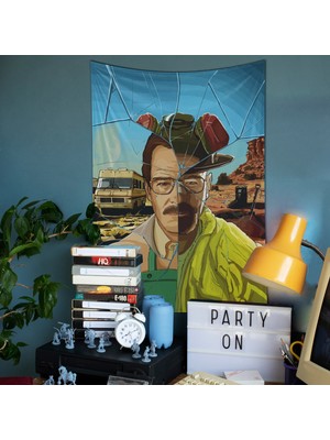 The Lucid Lab Walter White / Heisenberg Duvar Örtüsü - 100 cm x 135 cm