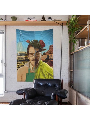 The Lucid Lab Walter White / Heisenberg Duvar Örtüsü - 100 cm x 135 cm