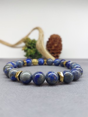 Minerva Lapis Lazuli Doğal Taş Bileklik 8 mm