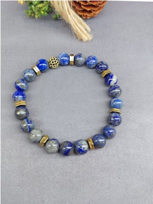 Minerva Lapis Lazuli Doğal Taş Bileklik 8 mm