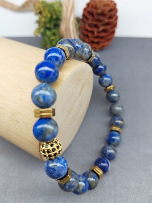 Minerva Lapis Lazuli Doğal Taş Bileklik 8 mm