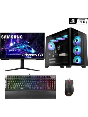 Creature Crtg1 Ryzen 7 5700X 32GB Ddr4 1tb Nvme Rtx 4060 8gb 24 Inç Monitörlü Gaming Hazır Sistem