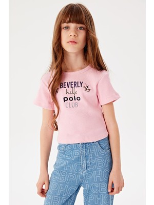 Beverly Hills Polo Club Kız Çocuk Pembe T-Shirt