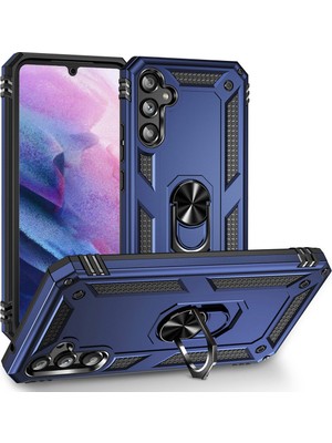 Adige Samsung Galaxy A34 Kılıf Vega Yüzüklü Standlı + Ekran Koruyucu