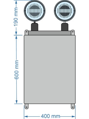 Arsel Vsle-226/1 Versalite Ip-65 2X26 Led Kesintide 60 Dak. Ensto Kasa Acil Aydınlatma Armatürü