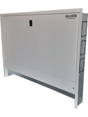 Galvatek Metal Kollektör Dolabı Sıva Altı Elektrostatik Toz Boyalı 80X60X10