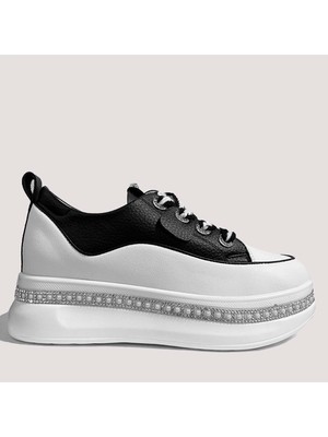 Guja 24K308-1 Kadın Taşlı Sneaker Ayakkabı Siyah