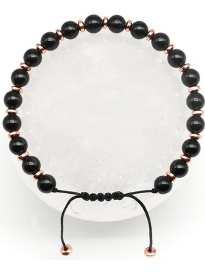 Alibaba Doğaltaş Oniks Doğal Taş Makrome Örme Bileklik Küre Kesim