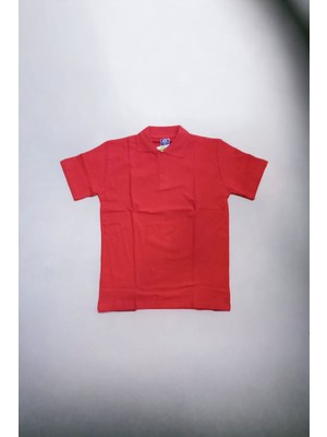 Salar Ticaret Kırmızı Kısa Kol 6-16 Yaş Çocuk Okul Lakos T-Shirt/t-Shirt - 11-12 Yaş