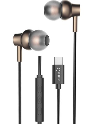 ZORE Er-09 Sq Surround 3D Hi-Res Magnetik Özellikli Type-C Kablolu Kulak Içi Kulaklık