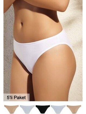 Pierre Cardin Kadın Pamuklu Basic Brief  5li Külot