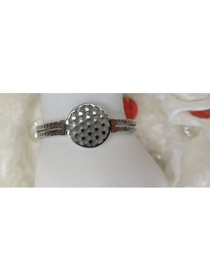 Stainless Steel Miev Yaşam Çiçeği Çelik Kelepçe