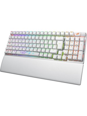 Asus Rog Strıx Scope Iı 96 Nx Snow Switch Türkçe Rgb Kablosuz Beyaz Mekanik Gaming Klavye