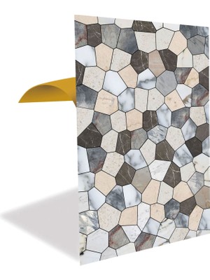 Tink Kendinden Yapışkanlı Çatlak Mermer Desenli Pvc Panel 41 x 62 cm (12 Adet) 3 M²