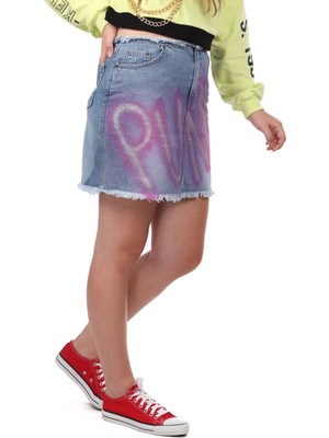 Markapia Woman Markapia Pink Punk Mini Jean Etek