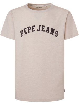 Pepe Jeans Bisiklet Yaka Baskılı Taş Erkek T-Shirt PM509224 837 Chendler