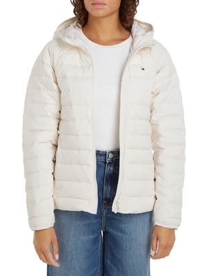 Tommy Hilfiger Beyaz Kadın Şişme Mont Sporty Lw Down Jacket