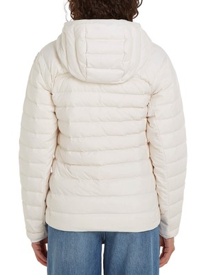 Tommy Hilfiger Beyaz Kadın Şişme Mont Sporty Lw Down Jacket