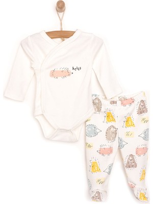 Hello Baby Hellobaby Kirpi Baksılı Yenidoğan Zıbın Body-Patikli Alt Unisex