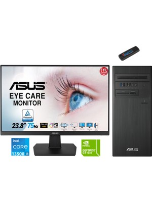 Asus Expertcenter Intel I5 13500 32GB 2tb SSD 4GB/GT1030 Fhd 23.8 Monitör WINDOWS11PRO Masaüstü Blgisayar E1S500TE-5135000020W54+ZETTAUSBBELLEK