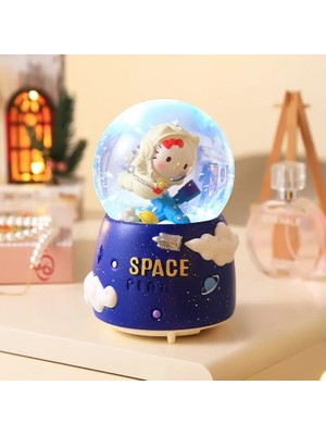 Toptan Bulurum Uçan Doraemon Büyük Boy Püskürtmeli Işıklı Müzikli Kar Küresi