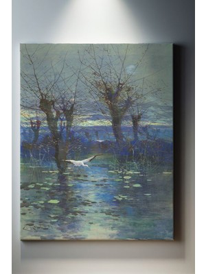 Suala Leylek Manzarası Edmund Cieczkiewicz'in Tablosu-2136