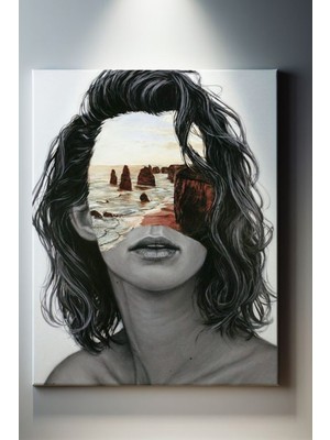 Suala Modern Kadın Portresi Tablosu-2060