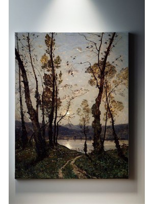 Suala Kavakların Arasında Günbatımı Tablosu-2138