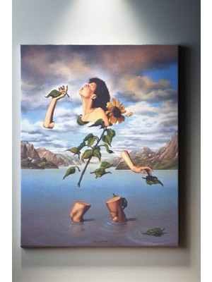 Suala Manzara Ve Kadın Tablosu-2076