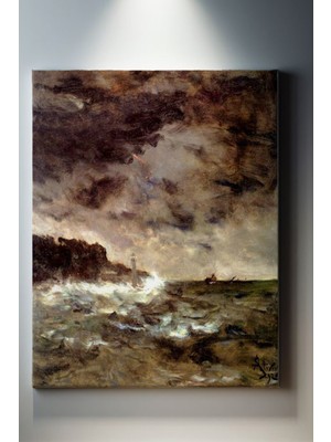 Suala Fırtınalı Deniz Kenarı Tablosu-2146
