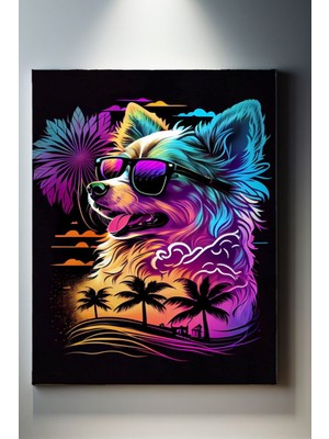 Suala Pop Art Model Köpek Tablosu-1989