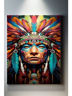 Suala Pop Art Kızılderili Tablosu-1870