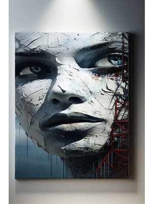 Suala Modern Kadın Yüzü Tablosu-1710
