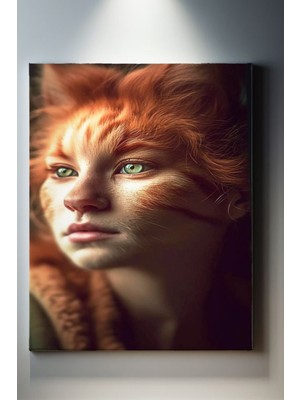 Suala Kedi Kadın Tablosu-1986