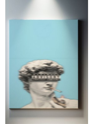 Suala Modern Pop Art Davut Heykeli Tablosu-2158