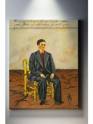 Suala Kahlo Kesilmiş Saçlı Otoportre Tablosu-1772