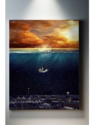 Suala Şehir Denizine Düşen Kadın Tablosu-2058