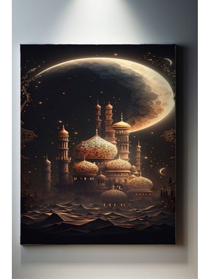 Suala Modern Bir Cami Tablosu-1714