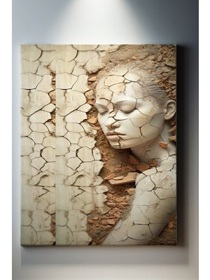 Suala Kırılmış Kadın Portresi Tablosu-1709