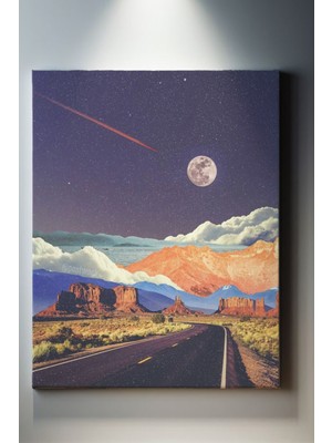 Suala Retro Kanyon'da Manzara Tablosu-2042