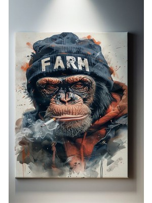 Suala Dumanlı Goril Tablosu-1988