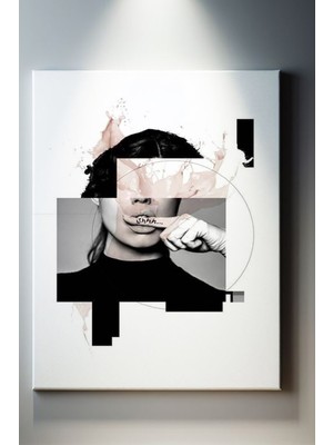 Suala Yaratıcı Kadın Silüeti Tablosu-1523