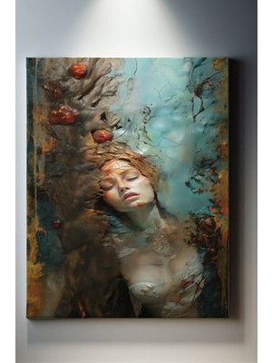 Suala Duvarda Kadın Tablosu-1860