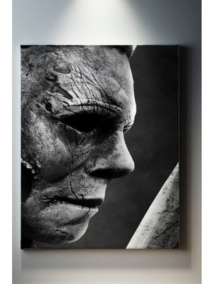 Suala Korku Temalı Kadın Portre Tablo-1250